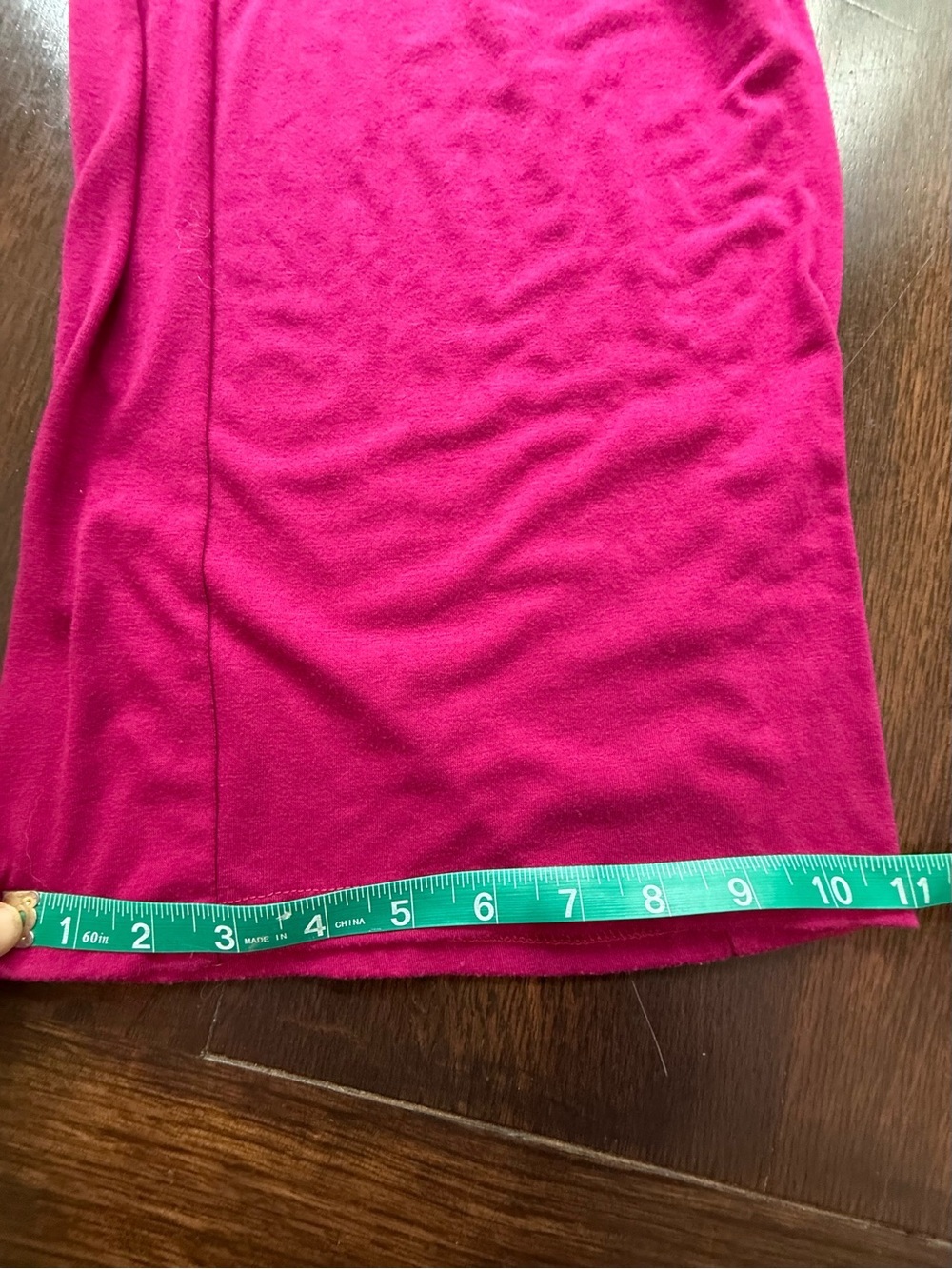 Wrap-Front 2 piece Smocked Drawstring Wide-Leg Jumpsuit in Burgundy Size Large - Picture 9 of 12
